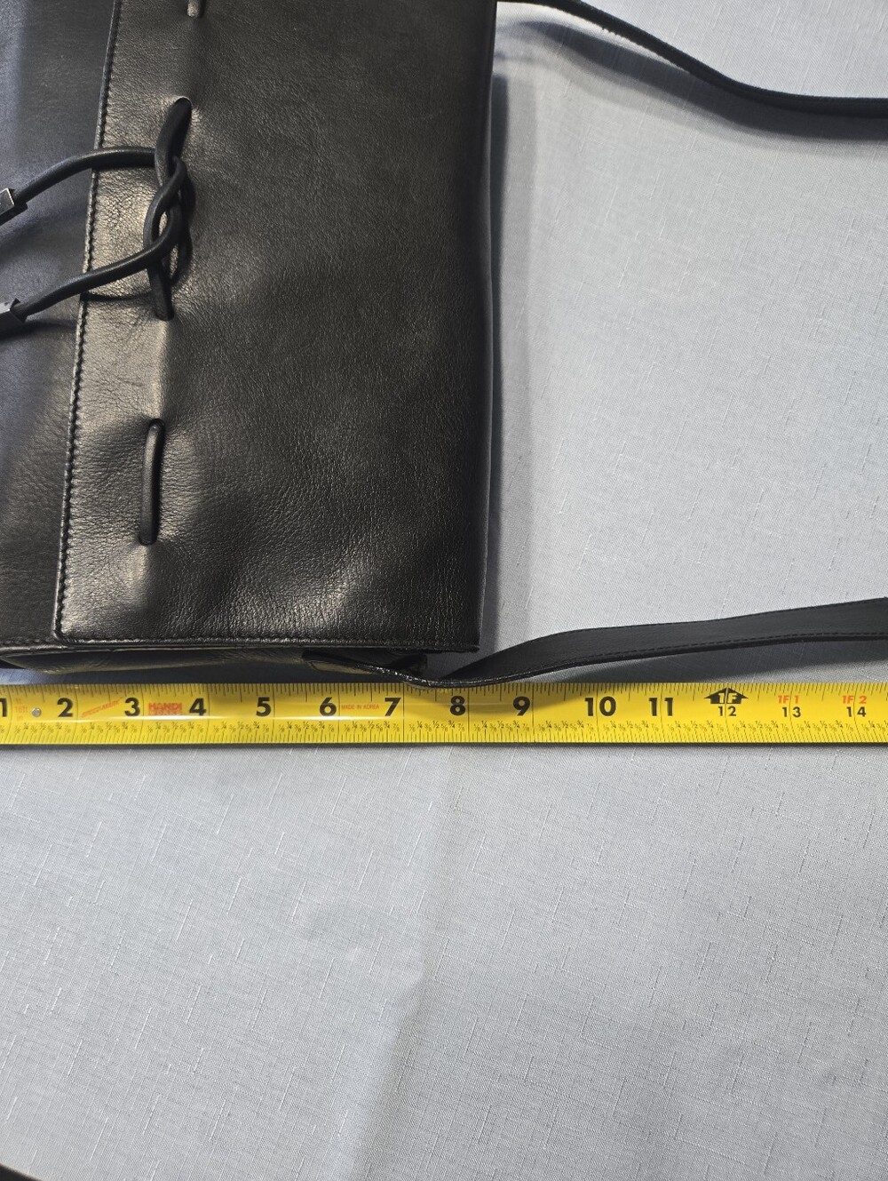 Vintage Liz Claiborne Black Leather Shoulder Bag - Picture 11 of 12